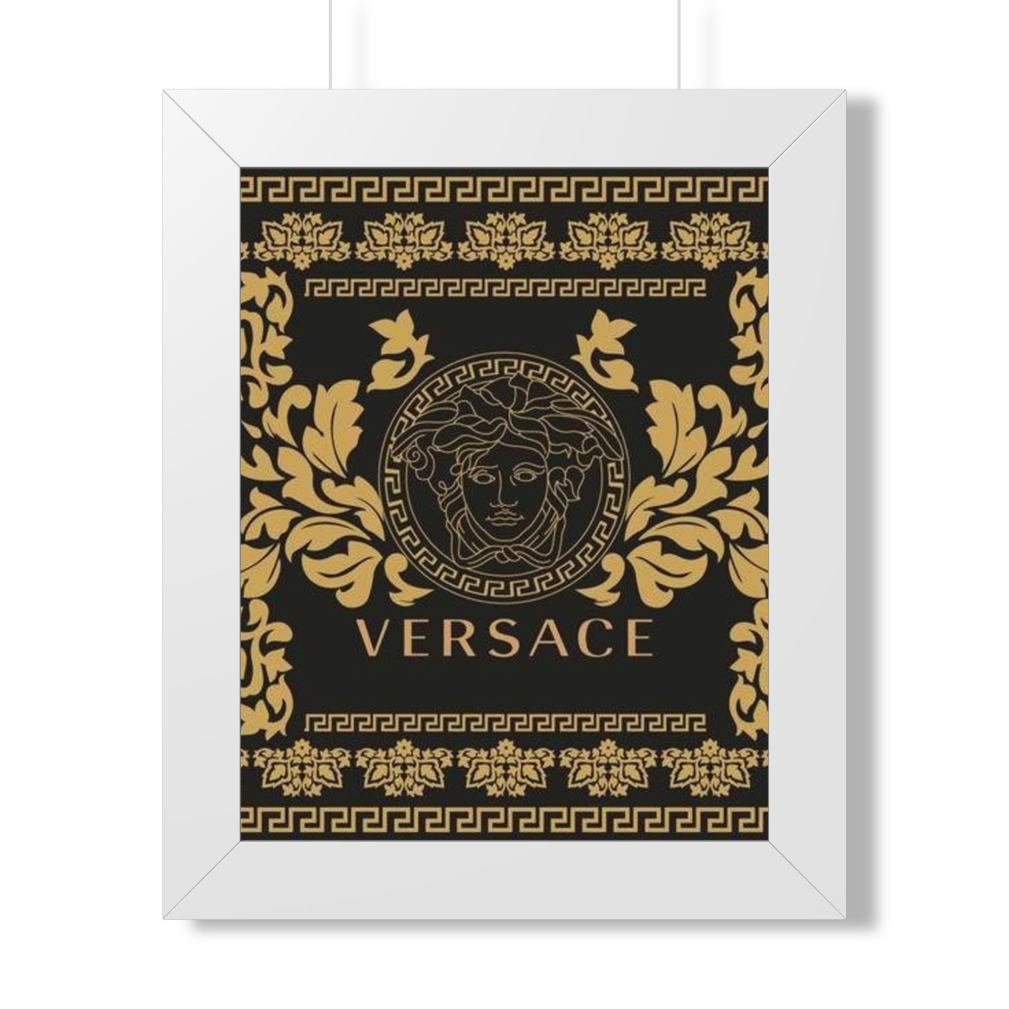 Framed poster Versace Medusa Gold