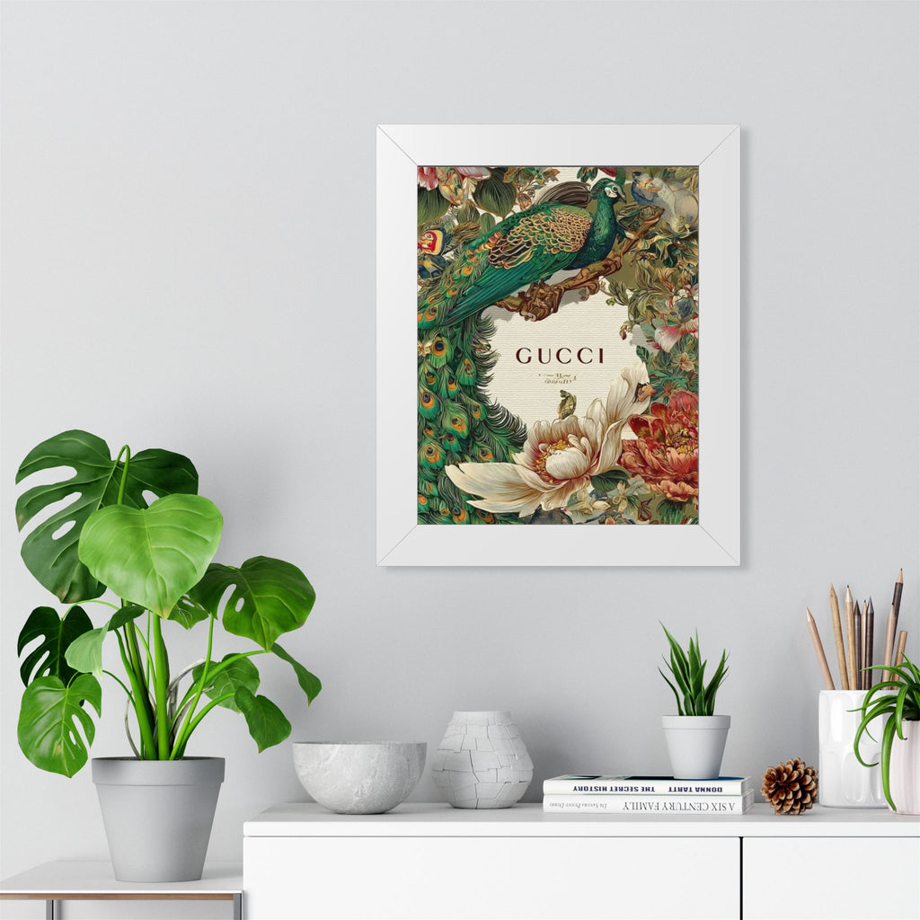 Framed poster gucci bird