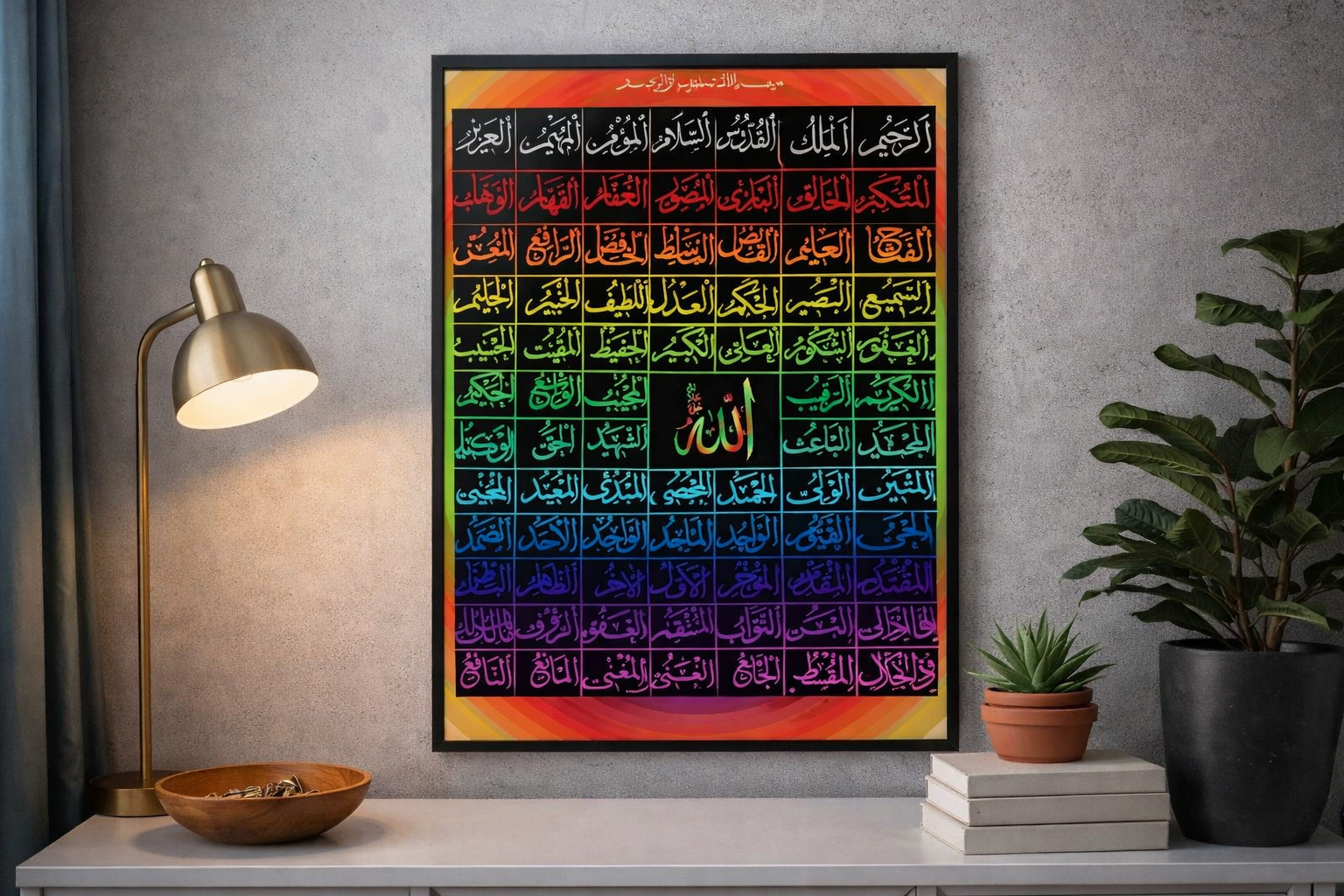 Allah 99 names poster