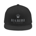 Habibi Crown Snapback Hat — "Habibi Just the Greatest" Embroidered Cap