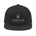 Amour Crown Snapback Hat — "Amour: Just the Greatest" Embroidered Cap