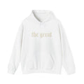 The Great Hoodie - Minimalist Gold Gothic Lettering Pullover