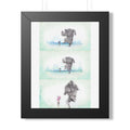 Framed Poster kuma and bonney  —  Wall Art