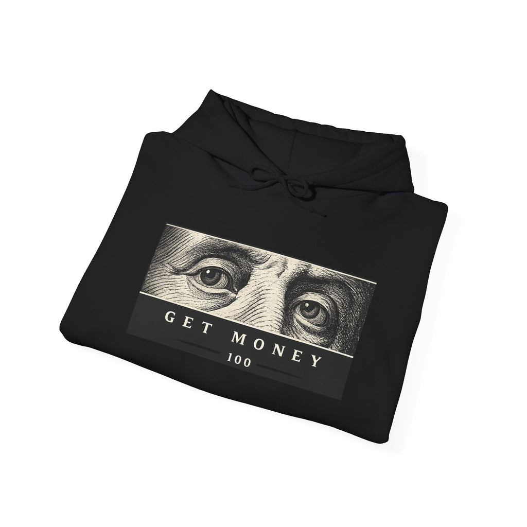 Get Money Hoodie — Benjamin Eyes Graphic Hooded Sweatshirt