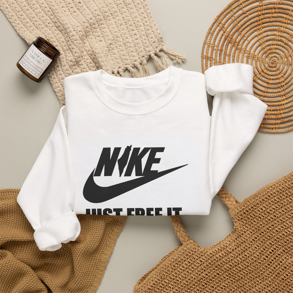 'Just Free It.' Graphic Athletic Pullover
