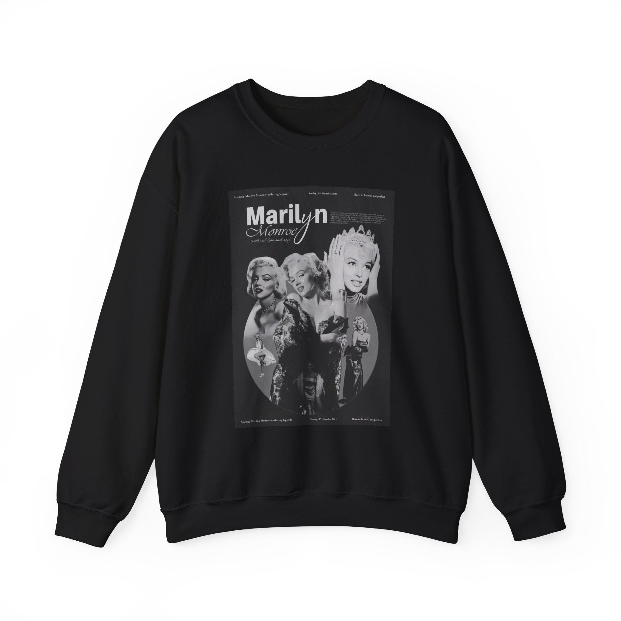 Marilyn Monroe collage Crewneck Sweatshirt | Vintage Hollywood icon print