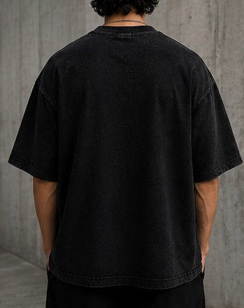 Gojo Nah I’d Win Acid Wash Oversized Tee