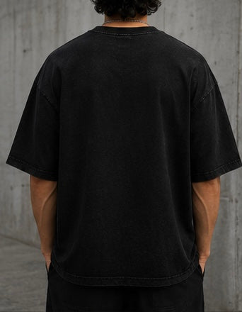 Tanjiro Unbreakable Flame Oversized Acid Wash Tee