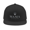Mama Crown Snapback Hat — "Mama Just the Greatest" Embroidered Cap