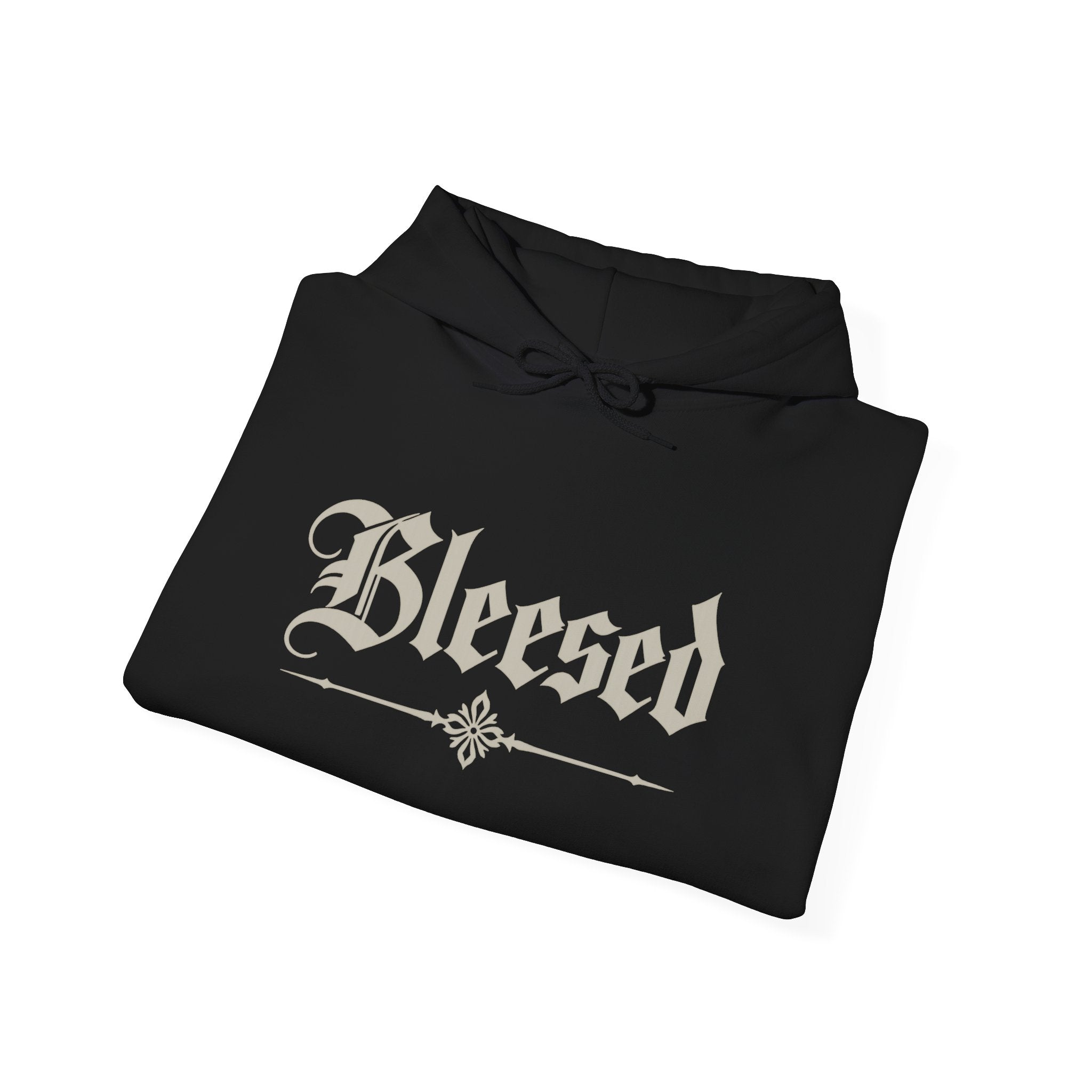 Blessed  Hoodie – 'Blessed' Script Pullover Sweatshirt