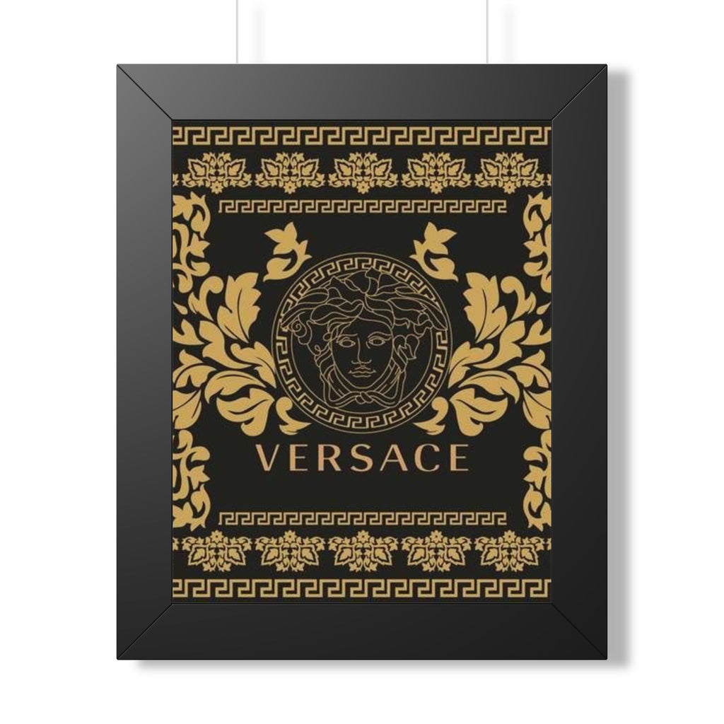 Versace Medusa Gold Framed Poster