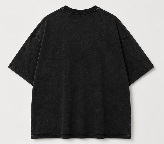 zoro Nothing Happened Oversized Acid Wash Tee