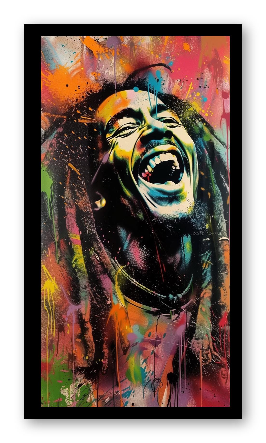 bob marley one love energy poster