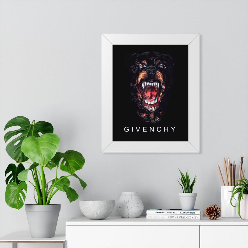 Framed Poster - Givenchy Rottweiler Art Print