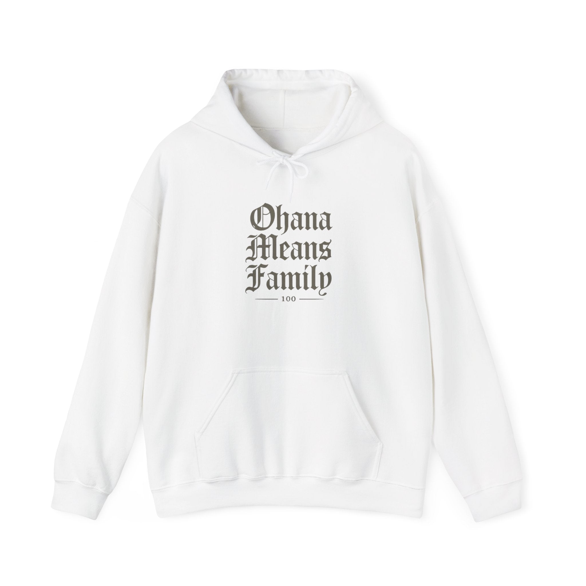 Ohana Means Family Hoodie — Vintage Script Family Love Pullover