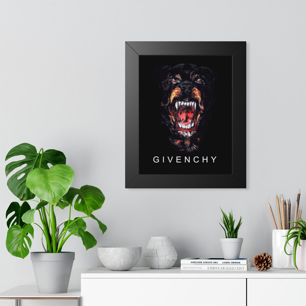 Framed Poster - Givenchy Rottweiler Art Print