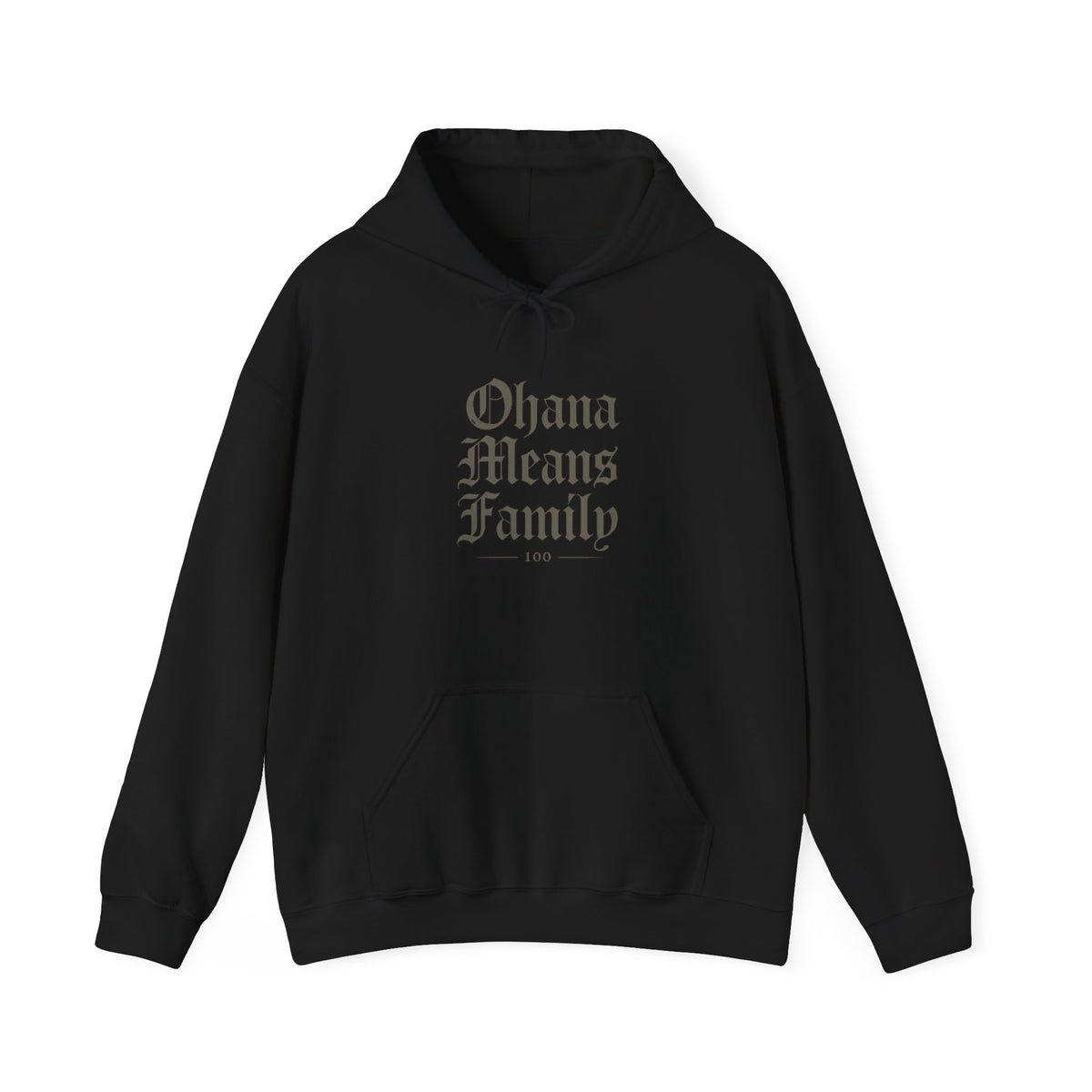 Ohana Means Family Hoodie — Vintage Script Family Love Pullover