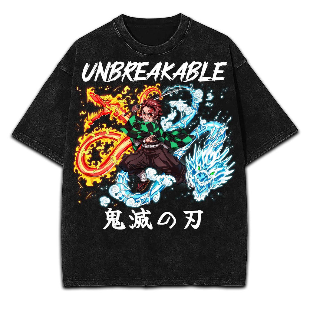 tanjiro vintage oversized tee