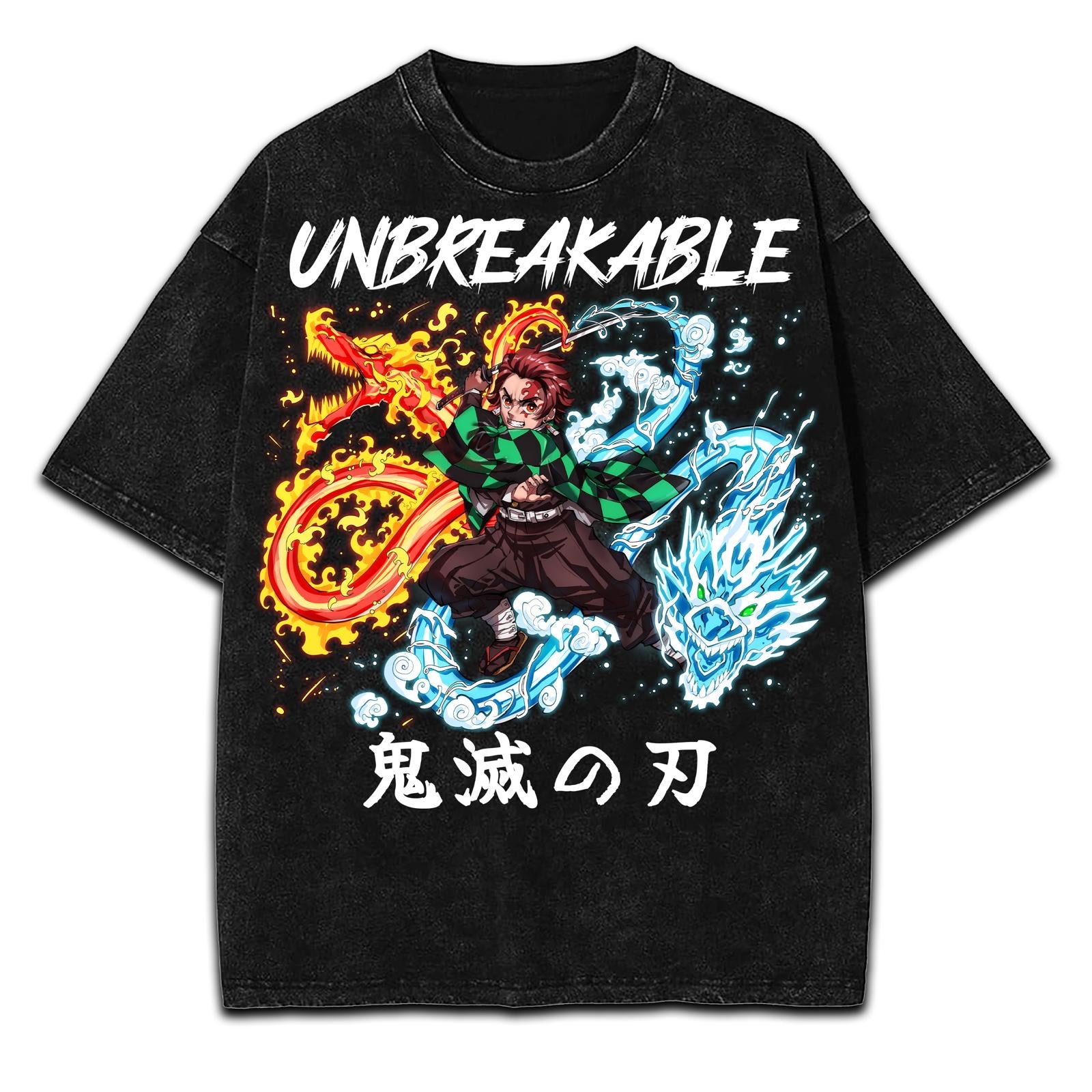 tanjiro vintage oversized tee