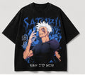 Gojo Nah I’d Win Acid Wash Oversized Tee