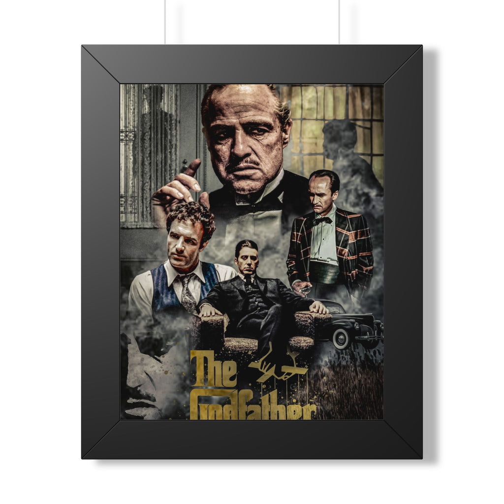 Framed Poster — Godfather Classic Crime Movie Collage
