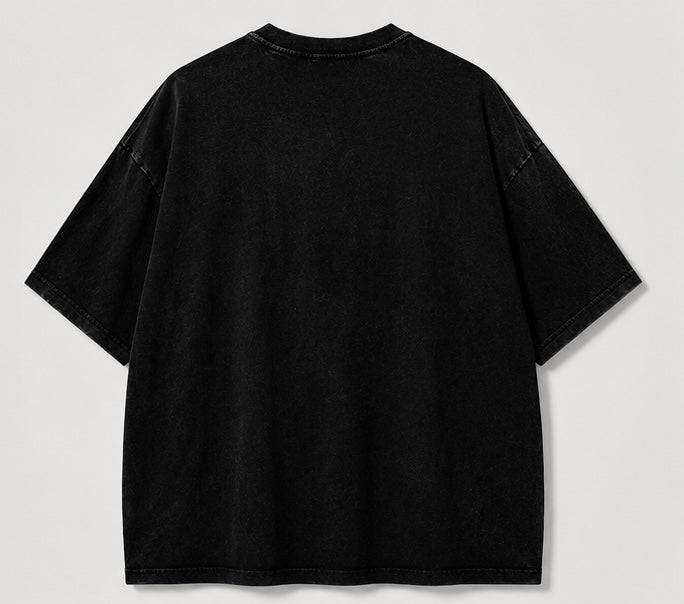 Tanjiro Unbreakable Flame Oversized Acid Wash Tee