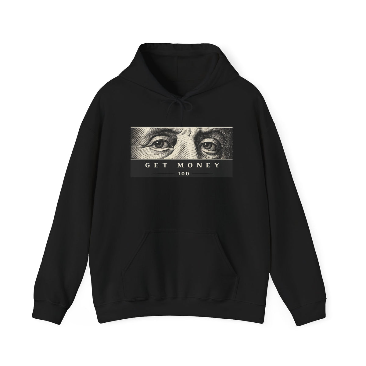 Get Money Hoodie — Benjamin Eyes Graphic Hooded Sweatshirt