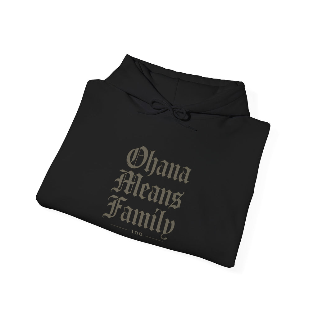 Ohana Means Family Hoodie — Vintage Script Family Love Pullover
