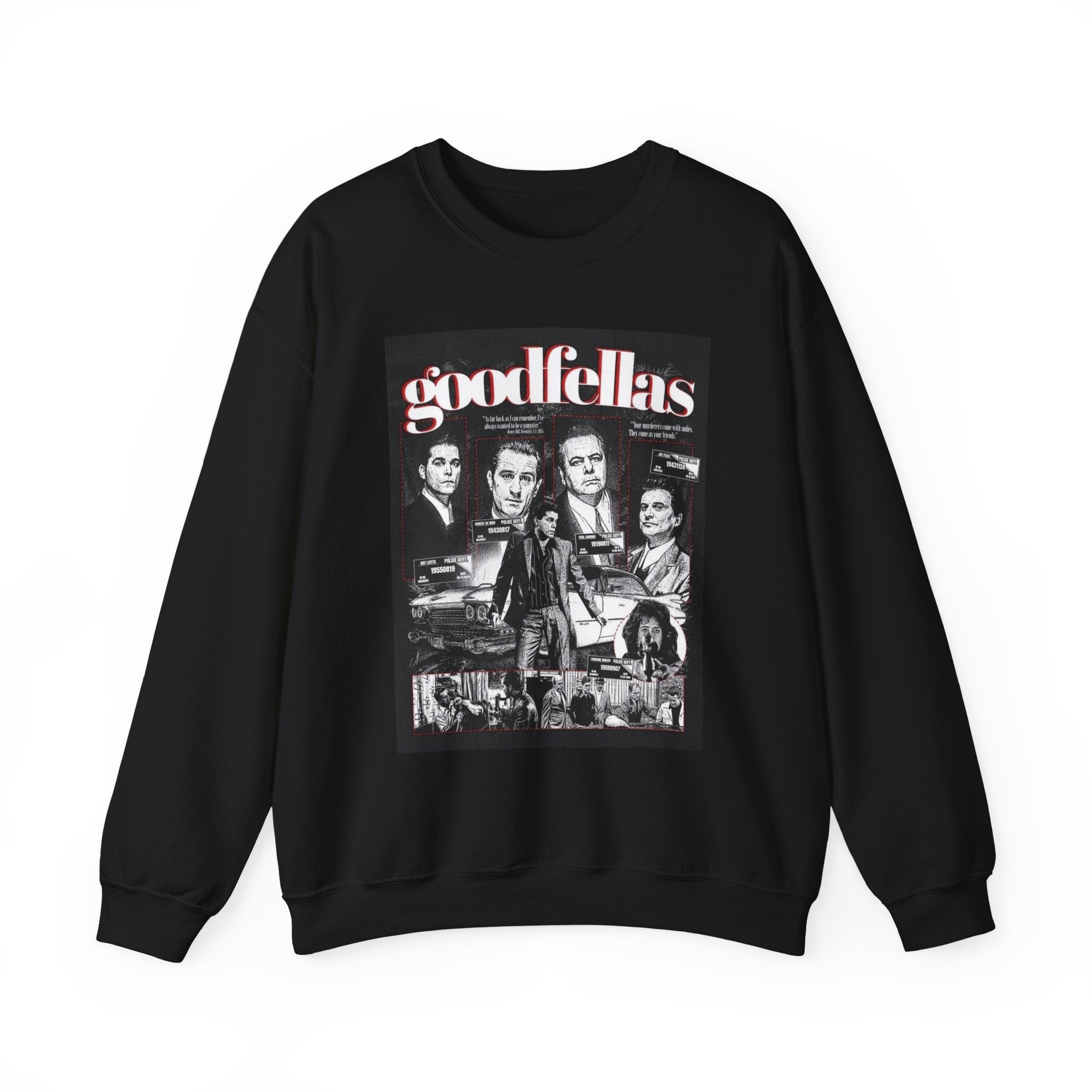 Goodfellas Movie Poster Crewneck Sweatshirt | Vintage Gangster Collage