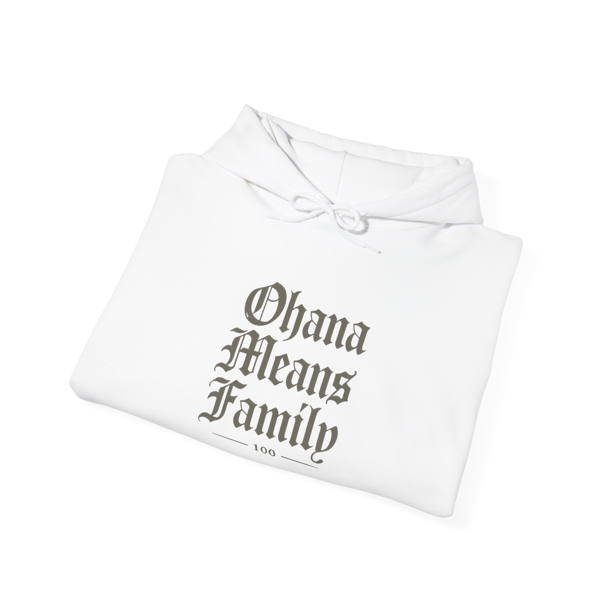 Ohana Means Family Hoodie — Vintage Script Family Love Pullover