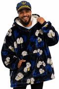 KAWS Elmo Blue Oversized Blanket Hoodie