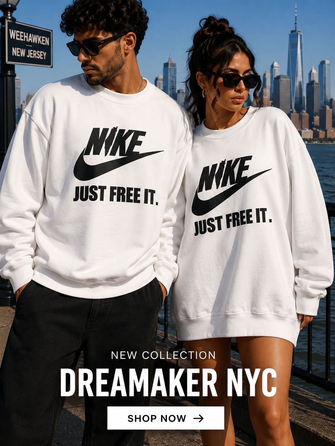 'Just Free It.' Graphic Athletic Pullover