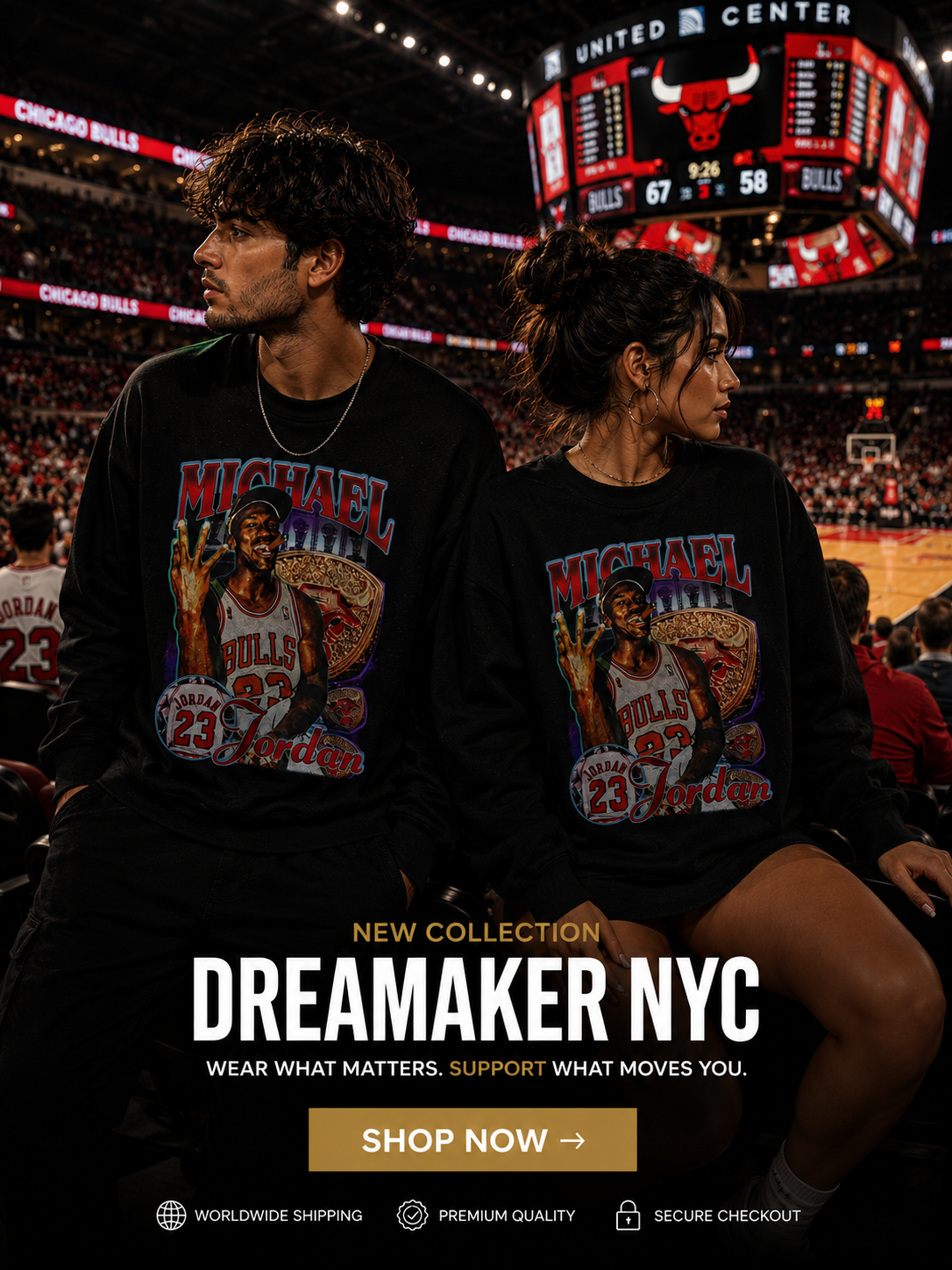 michael jordan Basketball Legend Retro Graphic Sweatshirt