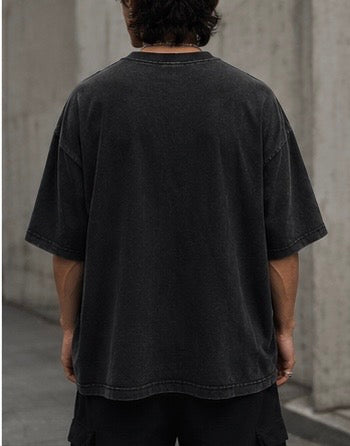 zoro Nothing Happened Oversized Acid Wash Tee