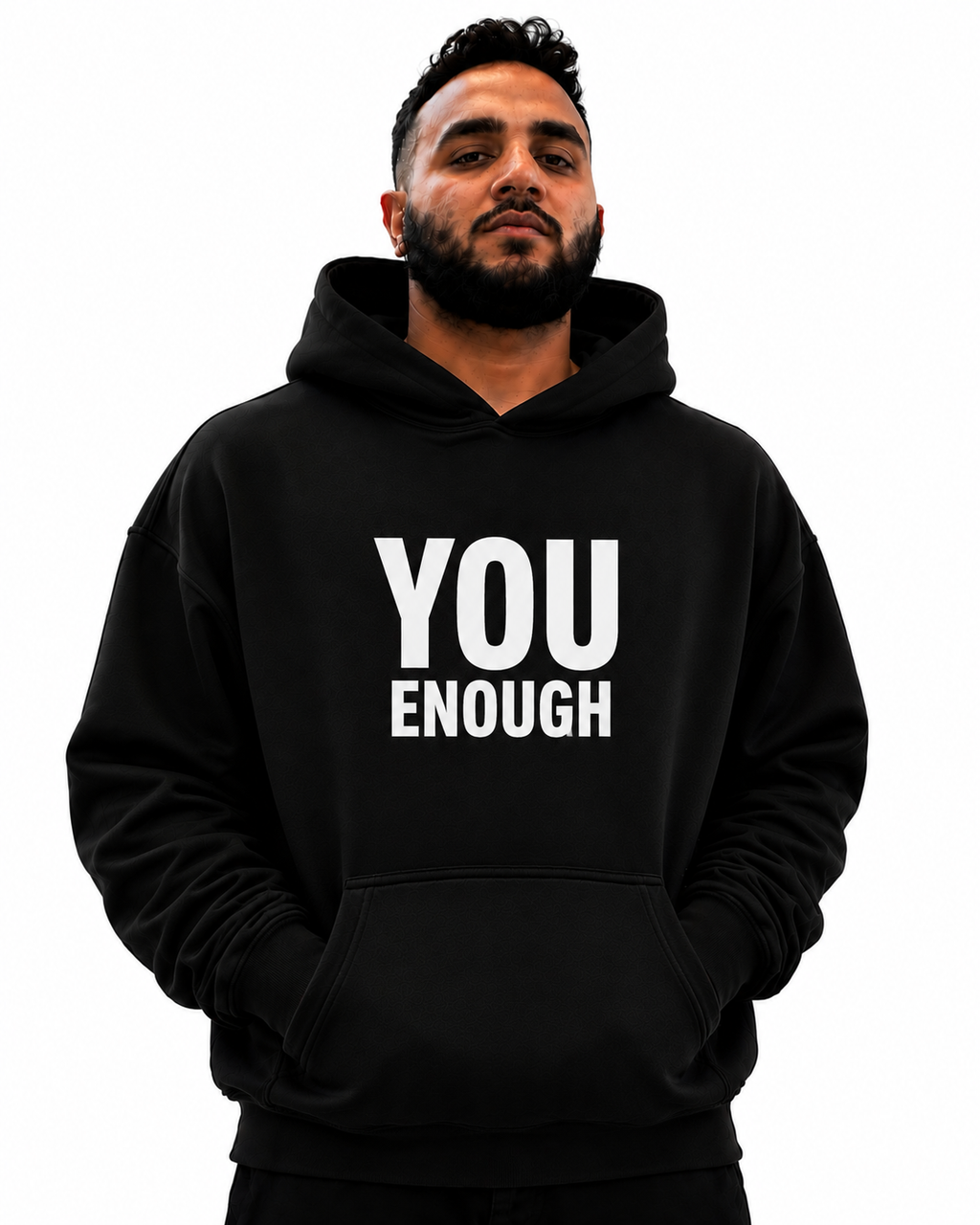 You Enough Hoodie — Minimalist Positive Affirmation Sweatshirt