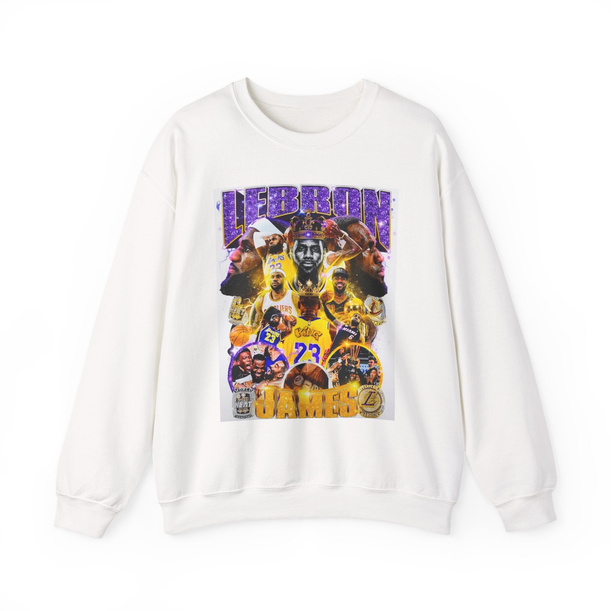 lebron james Basketball Legend Collage Crewneck Sweatshirt
