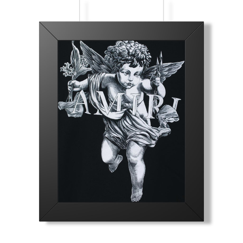 framed poster Amiri love  Angel — Vintage Black & White Wall Art