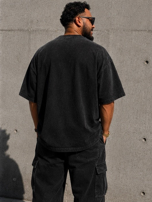 Habibi Just The Greatest Oversized Acid Wash Tee