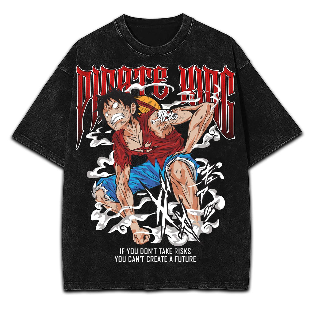 monkey d luffy vintage oversized tee