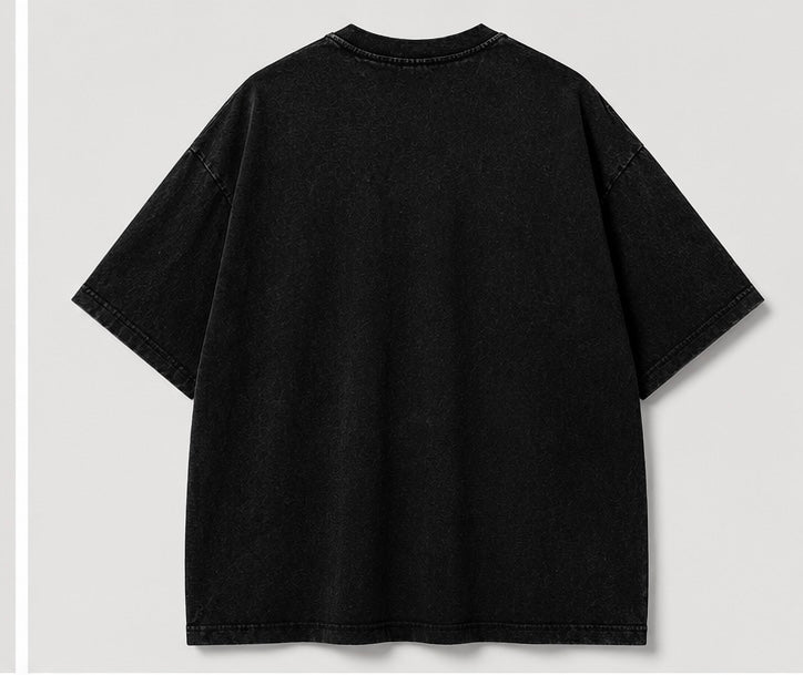 Gojo Nah I’d Win Acid Wash Oversized Tee