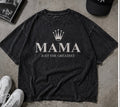 Mama Just The Greatest Oversized Acid Wash Tee