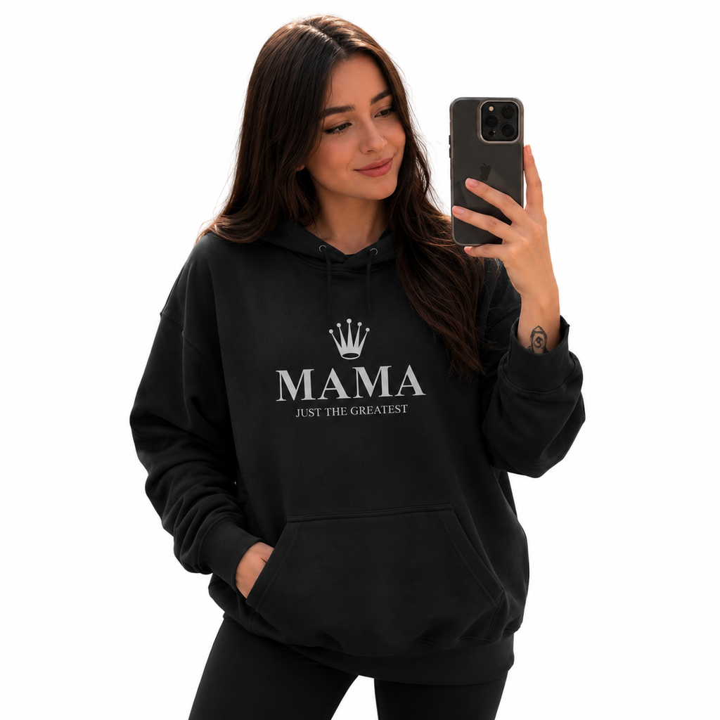 Mama just the greatest Hoodie — 'Mama' Script Crown Graphic Sweatshirt | Mother's Day Gift