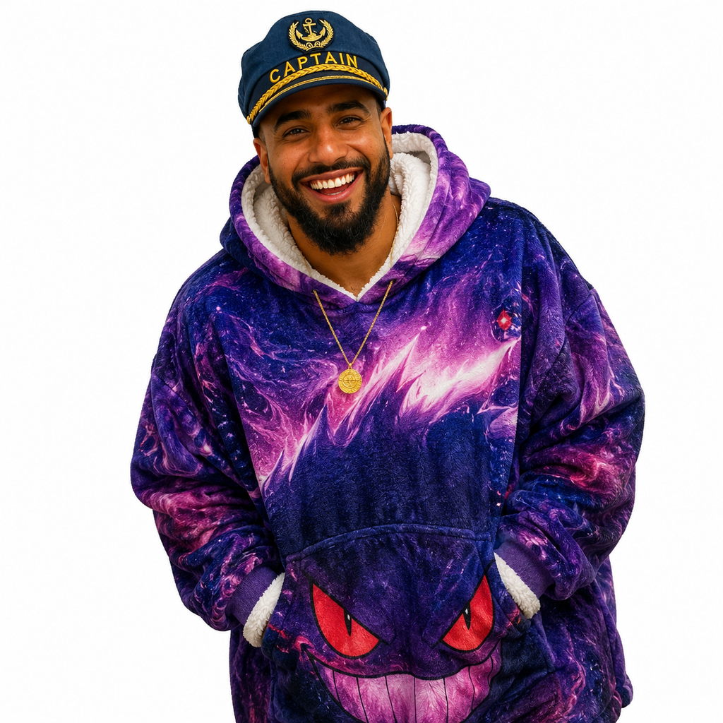 Gengar Galaxy Oversized Blanket Hoodie