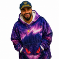 Gengar Galaxy Oversized Blanket Hoodie