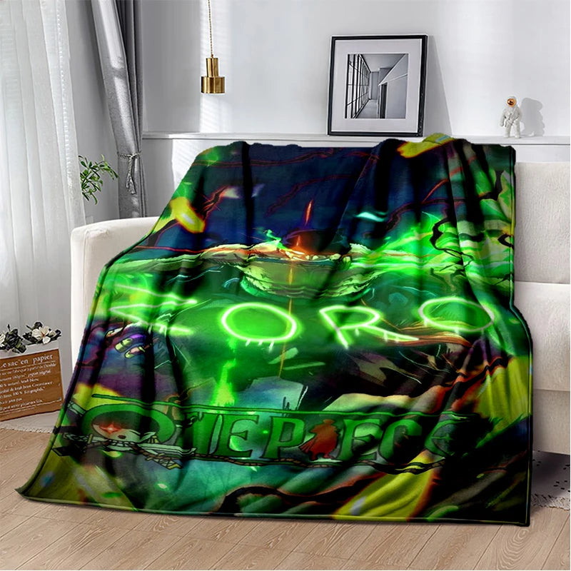 One Piece Luffy Gear 5 Wanted zoro blanket