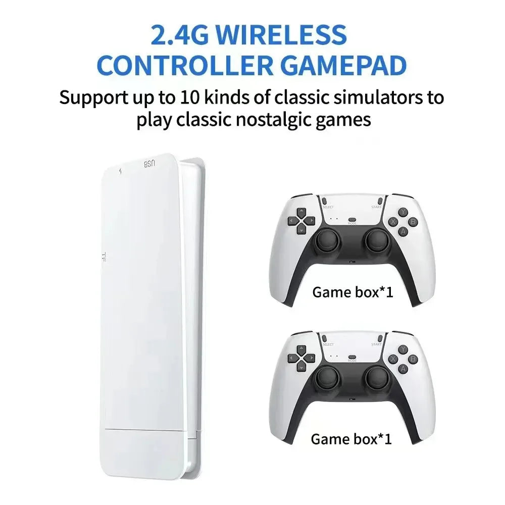 4K TV Game Stick M15 ultra 64G 128G Handheld Game Player 2.4G Dual Wireless Controller 50000+ Games