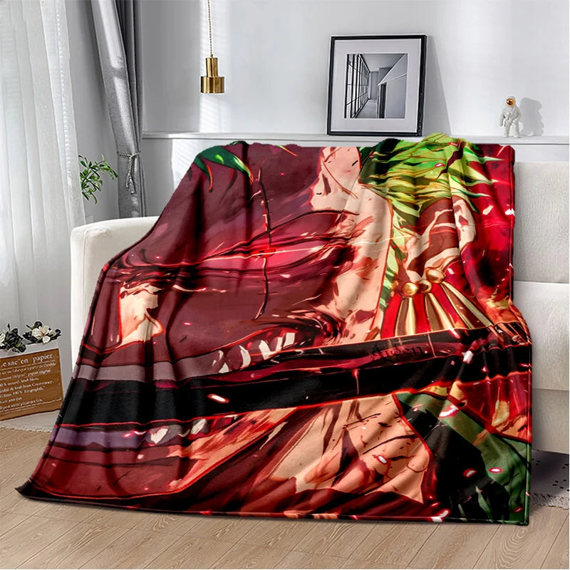 One Piece Luffy Gear 5 Wanted zoro blanket