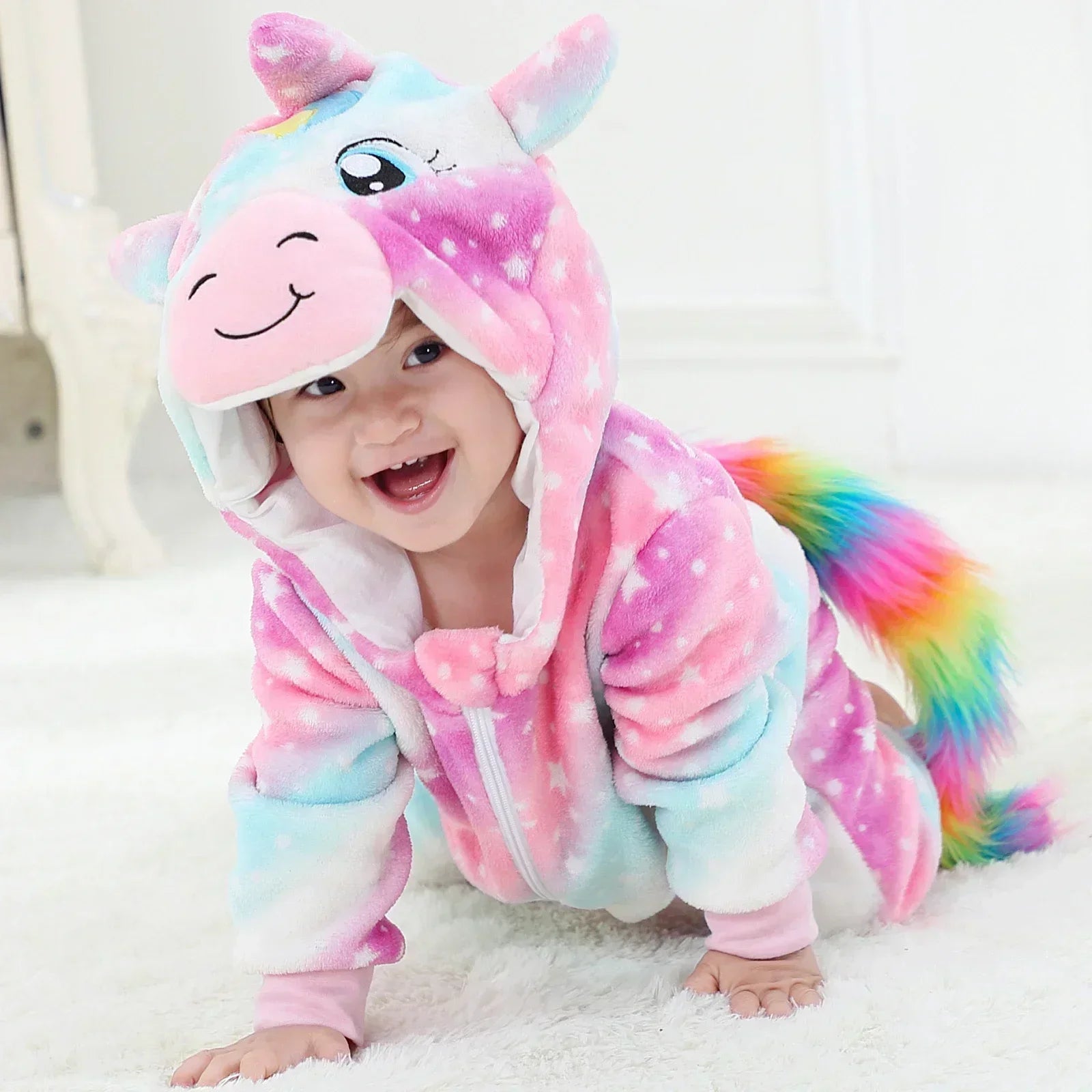 Baby Rompers  Kigurumi Lion Costume For Girls Boys Toddler Animal Jumpsuit Infant Clothes Pyjamas Kids Overalls