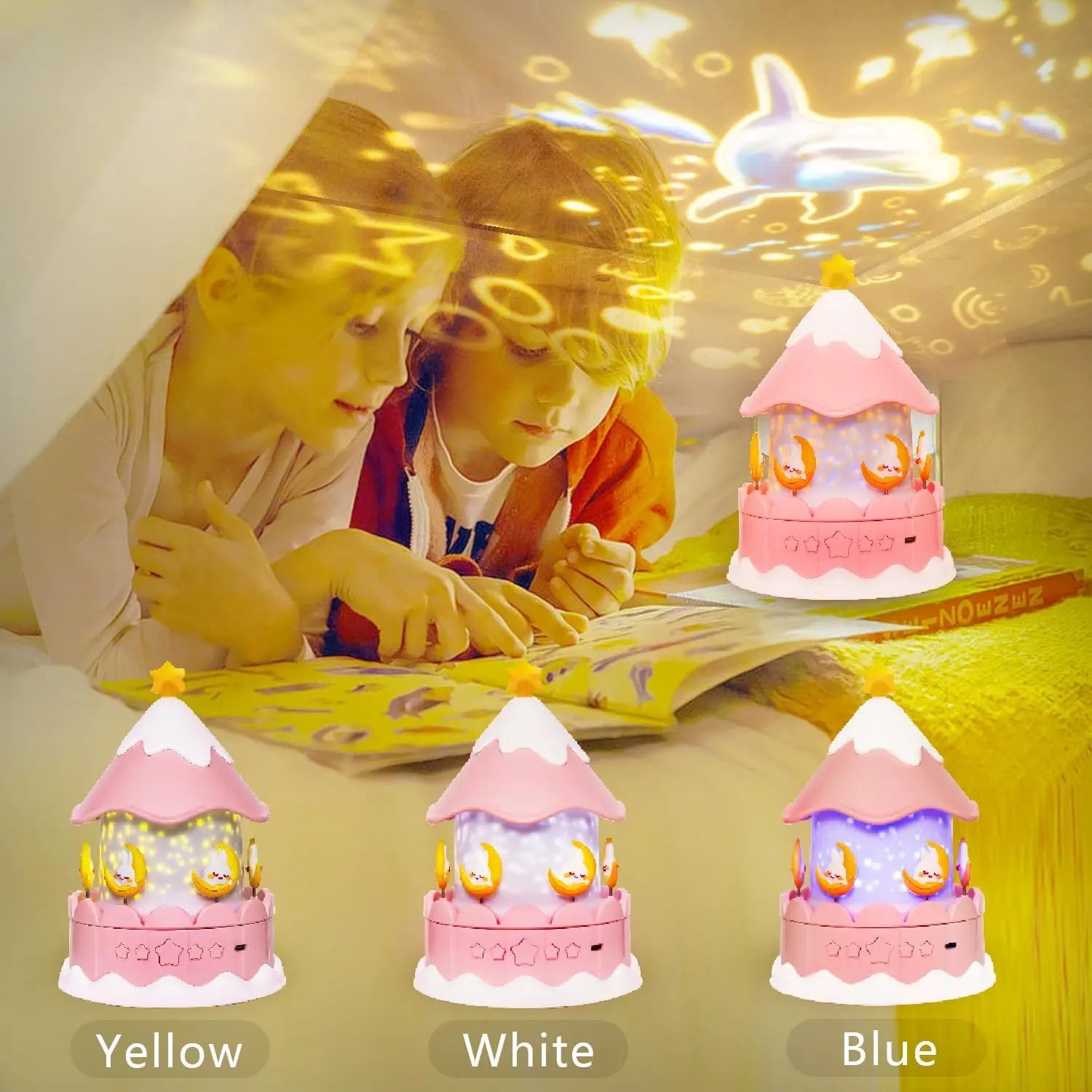 Star Galaxy Projector 21 in 1 Starry Sky Projector with 360°