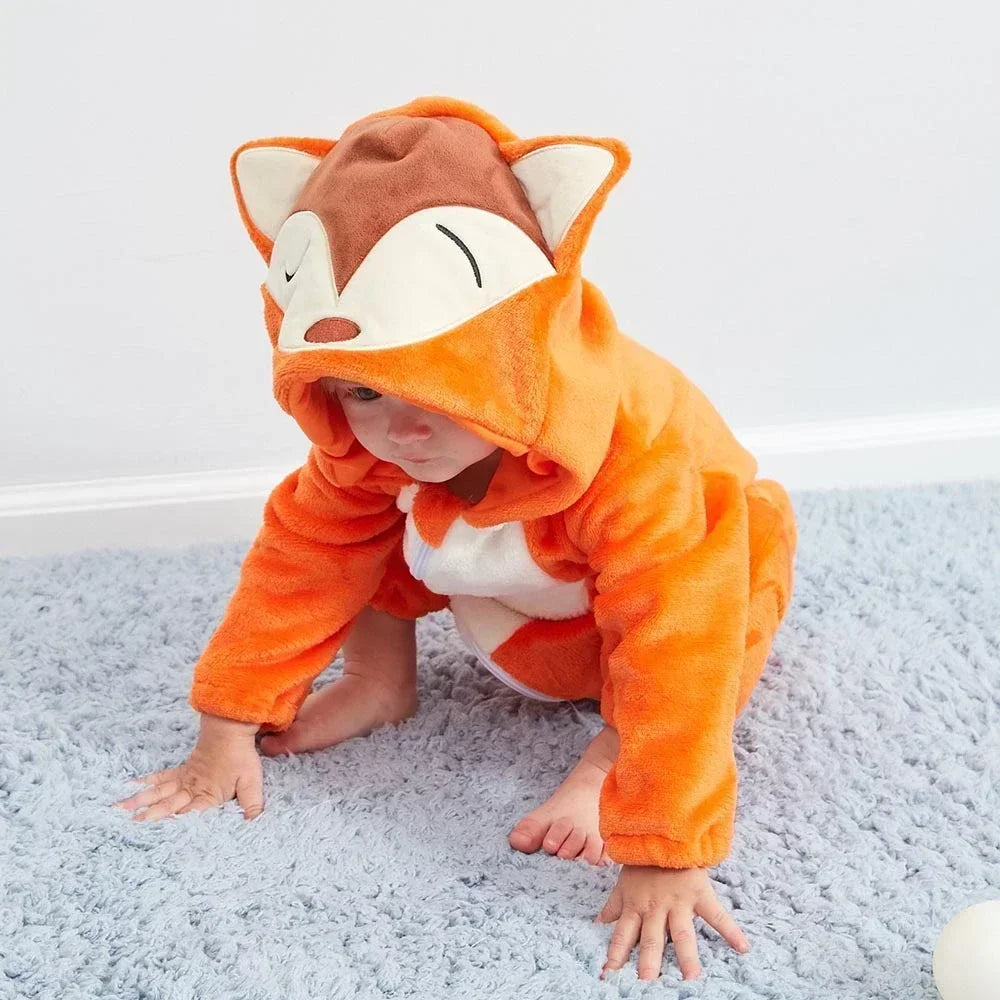 Baby Rompers  Kigurumi Lion Costume For Girls Boys Toddler Animal Jumpsuit Infant Clothes Pyjamas Kids Overalls